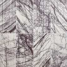 Stonework Stria Lilac 12x24 3D Honed Marble Tile