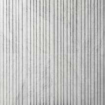 Stonework Barcode Carrara White 12x24 3D Polished Marble Tile