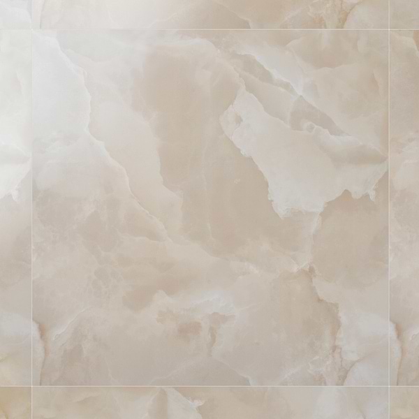 Harmonyx Coconut White 48x48 Onyx Look Satin Porcelain Tile in Warm White, View 1