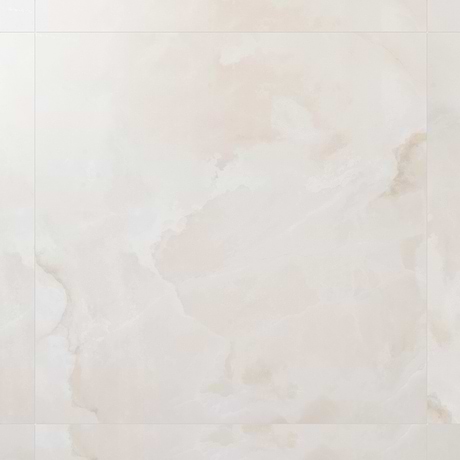 Harmonyx Vanilla White 48x48 Onyx Look Satin Porcelain Tile