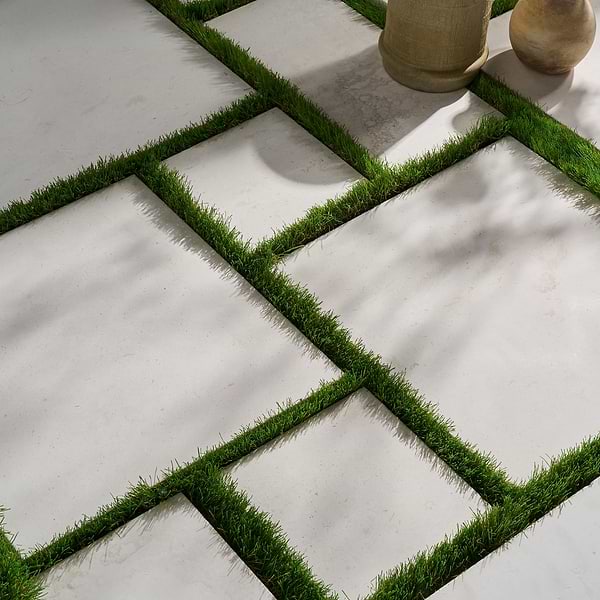 Corinthian White French Pattern Tumbled Limestone 3CM Outdoor Paver