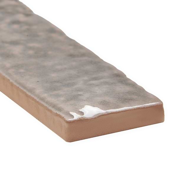 Wabi Sabi Agata Gray 1.5x9 Crackled Glossy Ceramic Tile