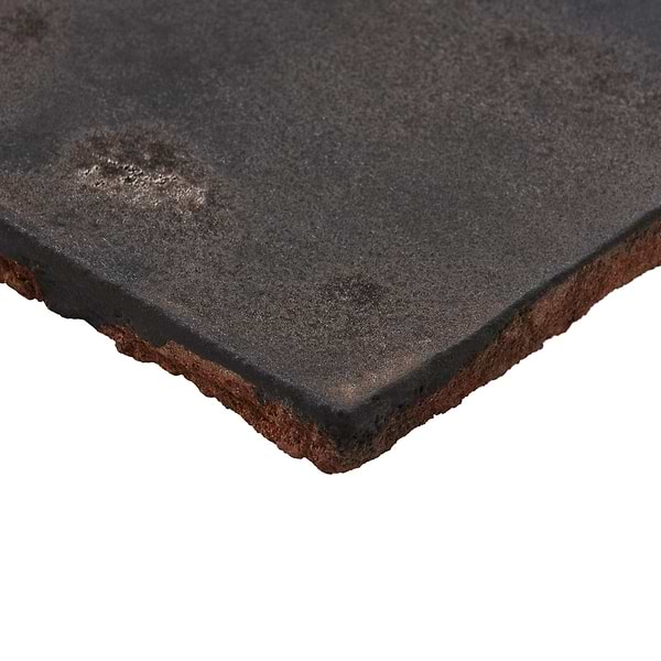 Emery Bronze and Silver Mixed Metallic 4x4 Square Handmade Crackled Terracotta Subway Tile