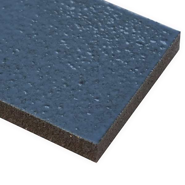 Color One Steel Blue 2x8 Glossy Lava Stone Tile