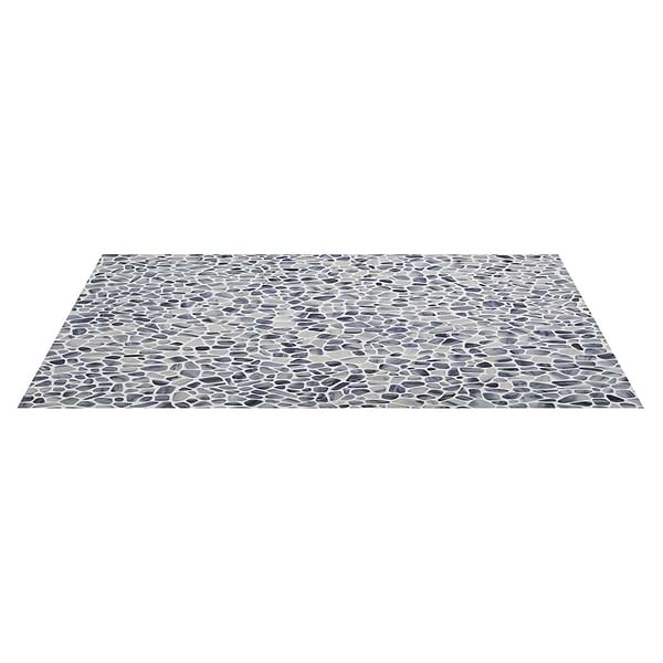 Riverglass Blue Frosted Glass Mosaic Tile 