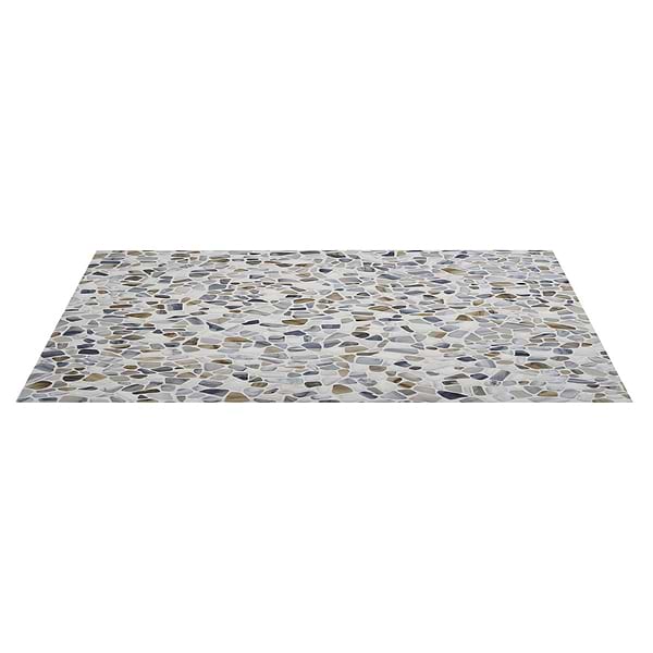 Riverglass Beige Frosted Glass Mosaic Tile
