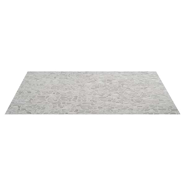Riverglass White Frosted Glass Mosaic Tile 