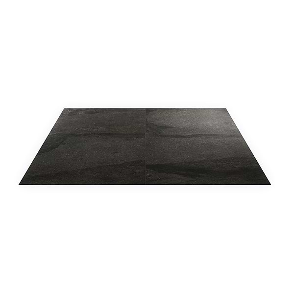 Acadia Charcoal Black 24x24 Limestone Look Matte Porcelain Tile