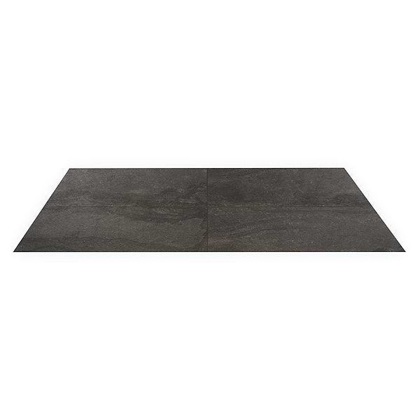 Acadia Charcoal Black 24x48 Limestone Look Matte Porcelain Tile