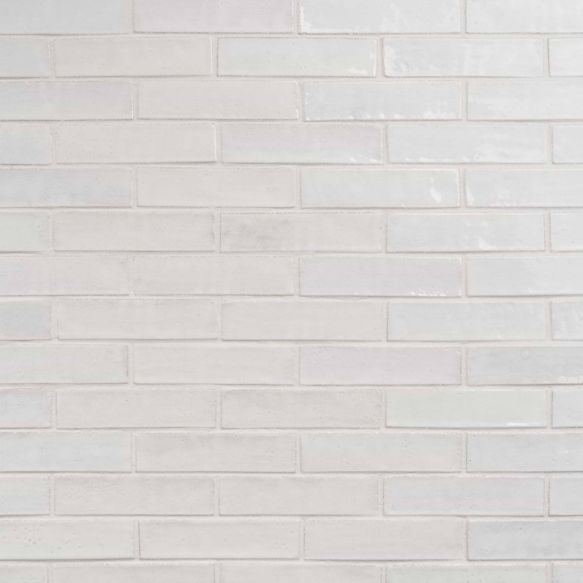 Emery White 2x8 Handmade Crackled Glossy Terracotta Subway Tile