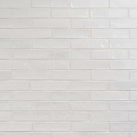 Emery White 2x8 Handmade Crackled Glossy Terracotta Subway Tile