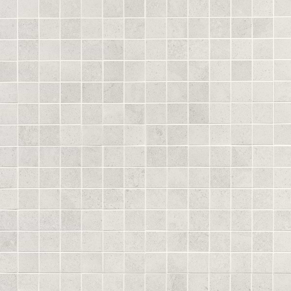 New Rock Perla White 2x2 Limestone Look Matte Porcelain Mosaic Tile