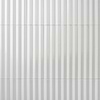 Ponto Bianco White Fluted 5x16 3D Polished Porcelain Tile