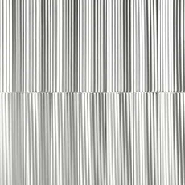 Kinzie Concave White 4x16 3D Matte Ceramic Tile