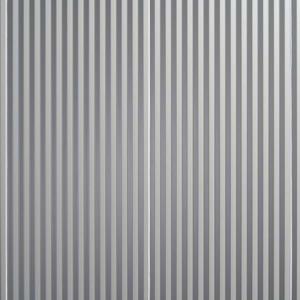 Mod Lunar Gray 12x36 3D Fluted Matte Ceramic Tile 