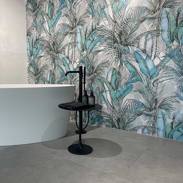 Monet Eden Blue 24x48 Artisan Decor Matte Porcelain Wall Tile