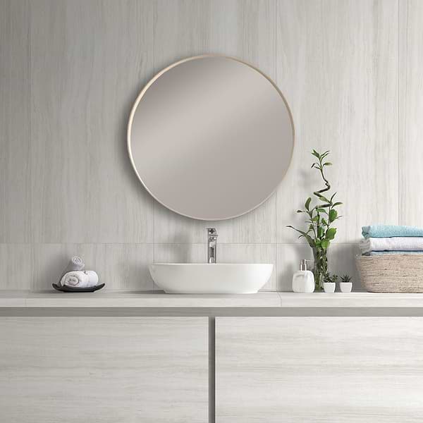 Nashville White 24x48 Travertine Look Matte Porcelain Tile