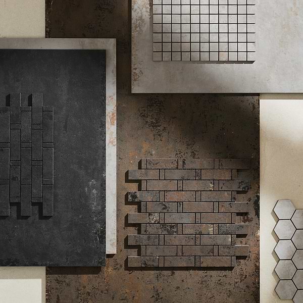 Portrait Ocean Blue 24x48 Matte Porcelain Tile in Blue Gray, View 11, open zoomed image