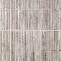 Curve Fluted Gray 6x12 3D Glossy Ceramic Tile