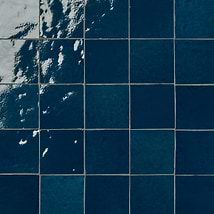 Zelora Marine Blue 4x4 Zellige Look Glossy Ceramic Tile