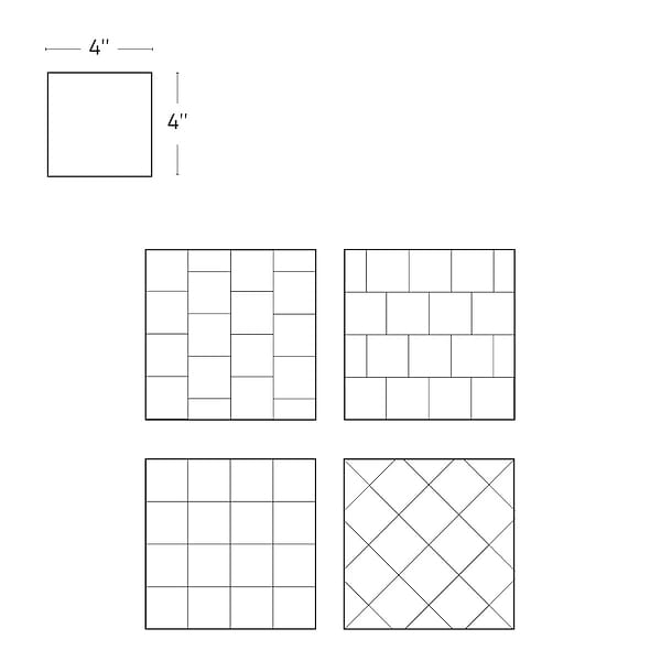 Portmore Gray 4x4 Glossy Ceramic Tile in Gray, View 12, open zoomed image