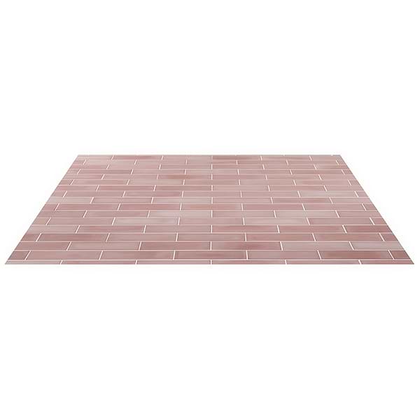Color One Coral Pink 2x8 Matte Cement Tile