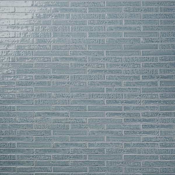 Wabi Sabi River Blue 1.5x9 Glossy Ceramic Tile