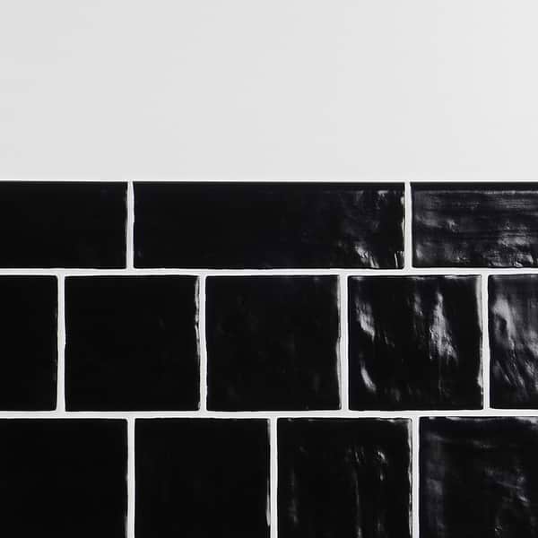 Montauk Jet 2x8 Mixed Finish Ceramic Bullnose