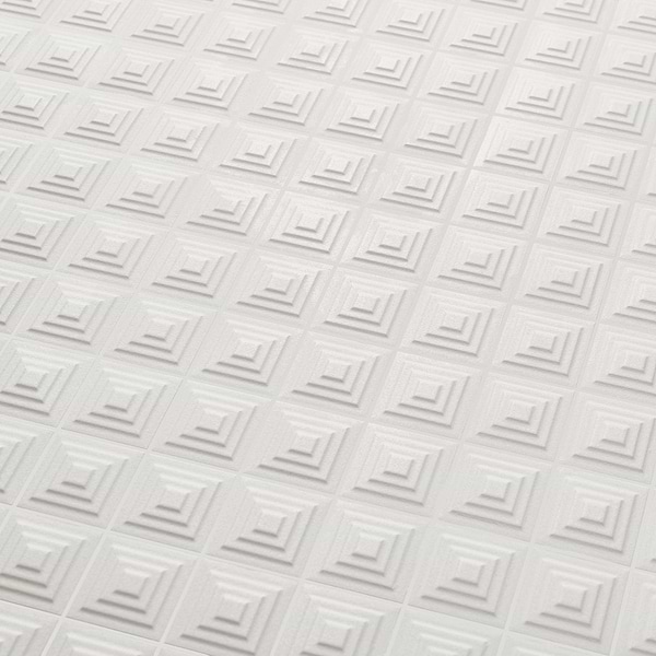 Kinzie Pyramid White 8x16 3D Matte Ceramic Tile