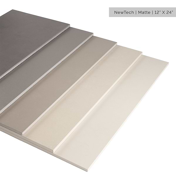 NewTech Antracite 12x24 Matte Porcelain Tile 
