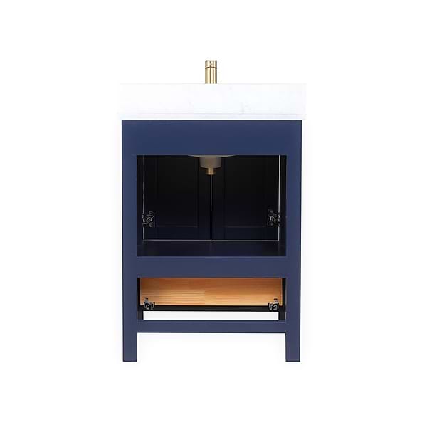 Athena 24'' Blue Vanity And Marble Counter