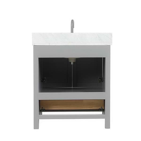 Athena 30'' Gray Vanity And Marble Counter