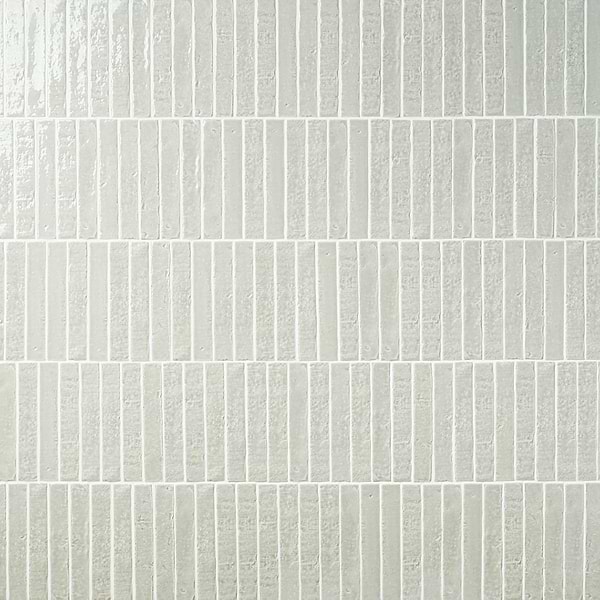 Wabi Sabi Chameleon Sage Gray 1.5x9 Glossy Ceramic Tile