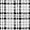 Microsaic Plaid Bardiglio Black & White Polished Marble Mosaic Tile