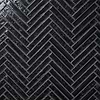 Wabi Sabi Coal Black 1.5x9 Glossy Ceramic Tile