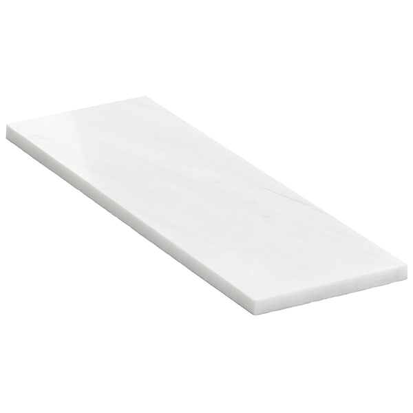 Bianco Dolomite White 4x12 Premium Polished Marble Tile