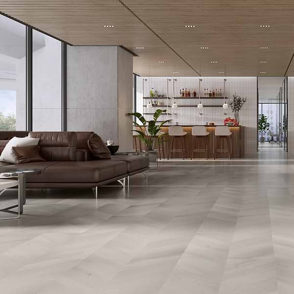 Stacy Garcia Fleetwood Chevron Plume Rigid Core Click 12x48 Luxury Vinyl Plank Flooring