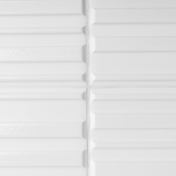Sydney White 8x16 3D Glossy and Matte Mixed Finish Ceramic Tile