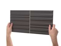 Sydney Charcoal Black 8x16 3D Glossy and Matte Mixed Finish Ceramic Tile