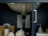 Sheraton 36" Navy Vanity with Pure White Quartz Top and Ceramic Basin