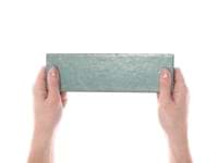 ColorOne Jade Green 2x8 Crackled Glossy Lava Stone Tile