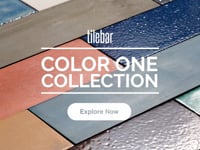 ColorOne Jade Green 2x8 Crackled Glossy Lava Stone Tile