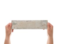 Sample-Seville Pergamo Beige 3x12 Travertine Look Matte Porcelain Tile