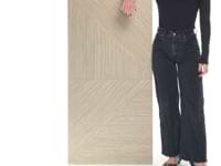 Enso Oak 24x48 Ribbed Matte Fluted Porcelain Wood Look Tile
