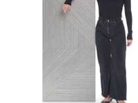 Enso Gray 24x48 Ribbed Matte Fluted Porcelain Wood Look Tile
