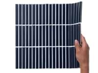 Kai Royal Blue 1x4" Tri-Stacked Crackled Glossy Porcelain Mosaic Tile