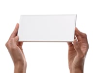 Stacy Garcia Maddox Frame White 4x8 Matte Ceramic Wall Tile