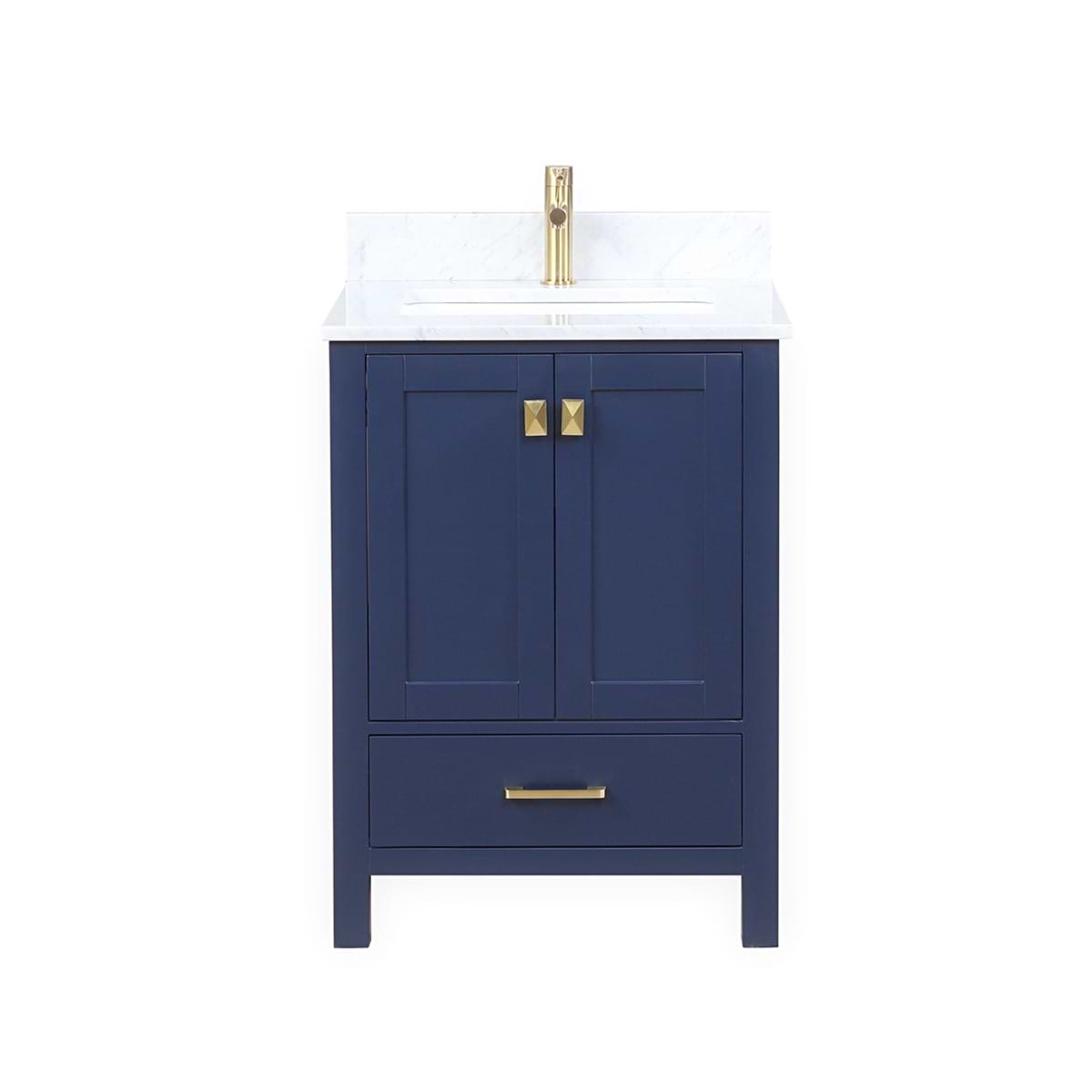 Athena 24'' Blue Vanity And Marble Counter