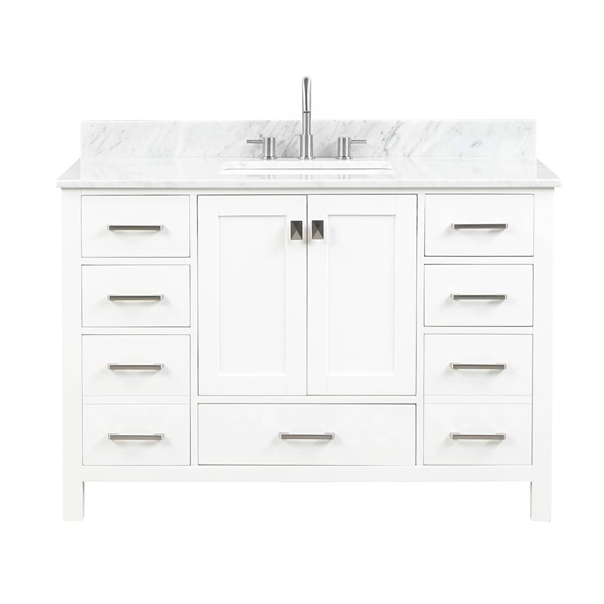 Athena 48'' White Vanity And Marble Counter