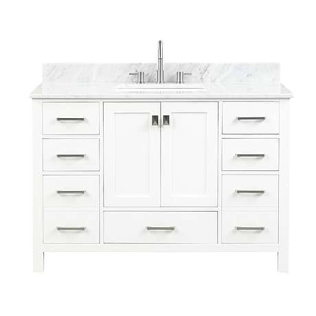 Athena 48'' White Vanity And Marble Counter
